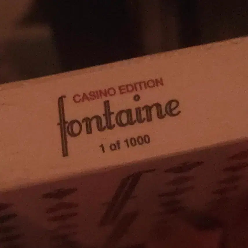 [BUNJANG] Fontaine Casino Edition Limited Edition (1 of 1000) Card / 폰테인 fontaine casino edition 한정판 1 of 1000