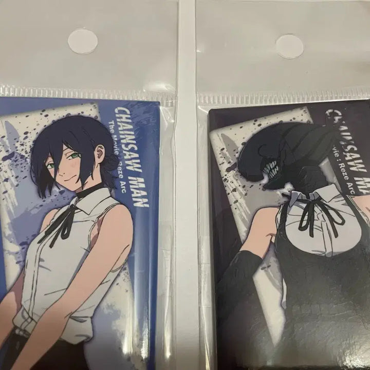 [BUNJANG] Chainsaw Man Denji &amp; Power Long Square Badge Bundle (Sealed) / 체인소맨 레제&amp;밤 롱스퀘어 뱃지 일괄 (미개봉)