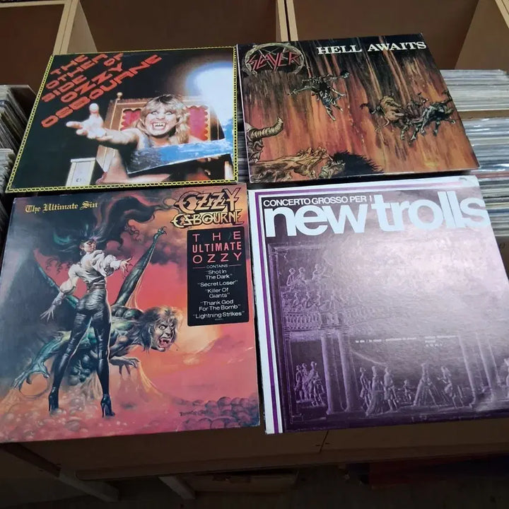 [BUNJANG] Ozzy Osbourne Slayer Dio Dio LP Bundle Set / 희귀 소장가치 4장 일괄 오지 오스본 슬레이어 뉴틀로스 LP