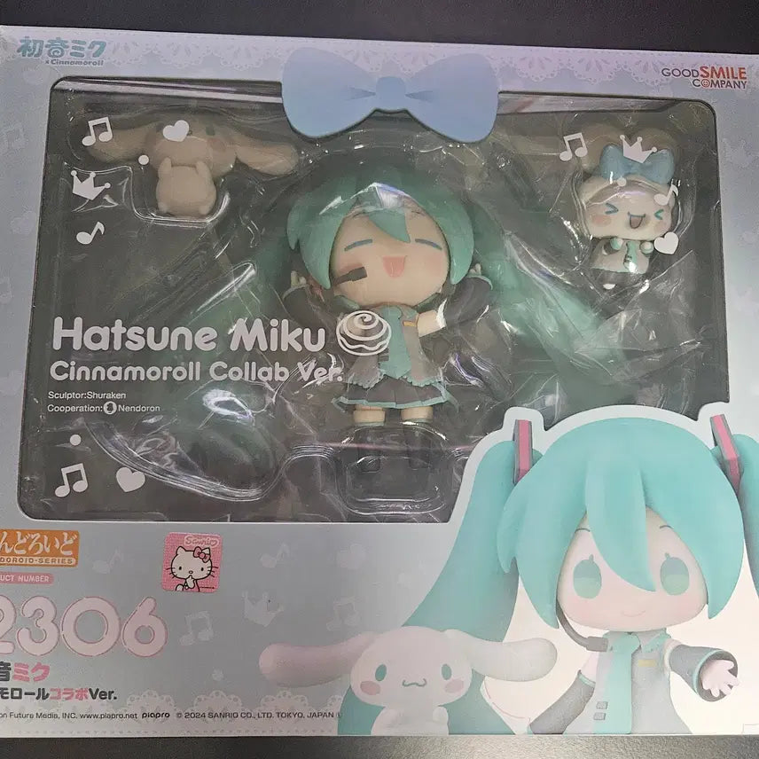 [BUNJANG] Good Smile Company Nendoroid 2306 Hatsune Miku Cinnamonroll Ver. (Includes Bonus) / 특전포함) 넨도로이드 2306 시나모롤 미쿠 넨도 팝니다