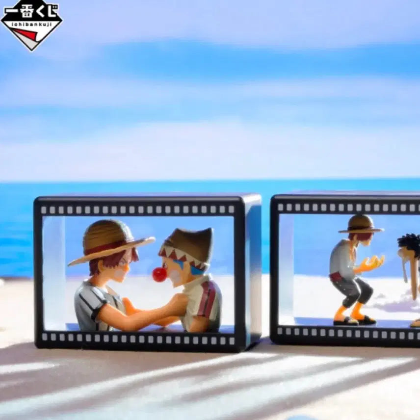 [BUNJANG] One Piece Red-Haired Pirates Ichiban Kuji E Prize Mini Figure - Shanks &amp; Buggy (Sealed) / 원피스 빨간머리해적단 E상 (미개봉)