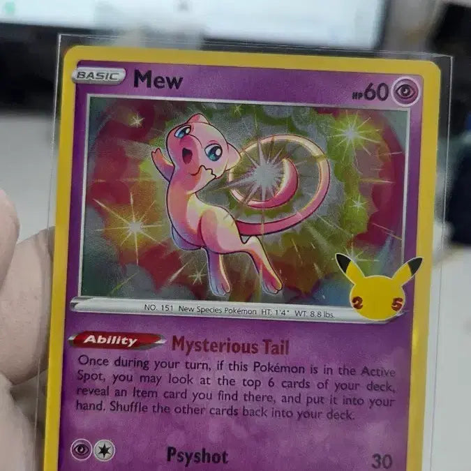 [BUNJANG] Pokemon Mew 25th Anniversary Edition Card / 포켓몬 카드 뮤 25주년 에디션