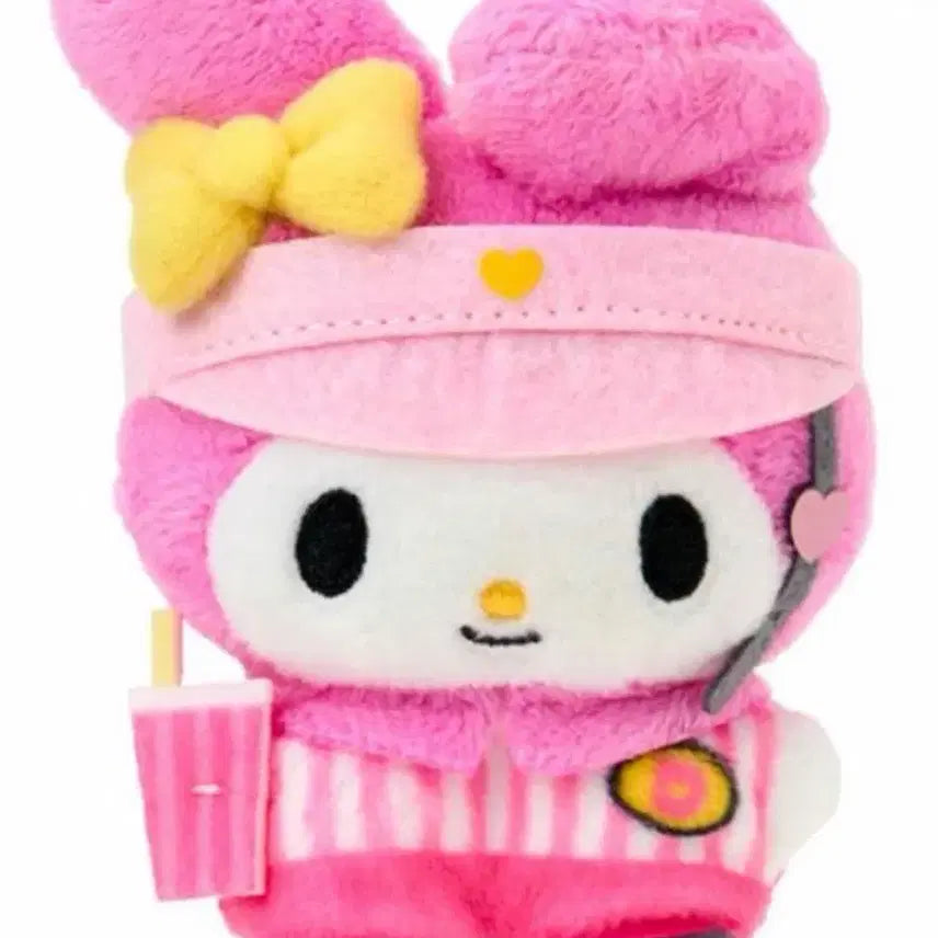 [BUNJANG] My Melody Hamburger Staff Uniform Plush / 마이멜로디 치마포테 햄버거 직원 유니폼 인형  소품 누이 슈퍼 큐트 어드벤처스