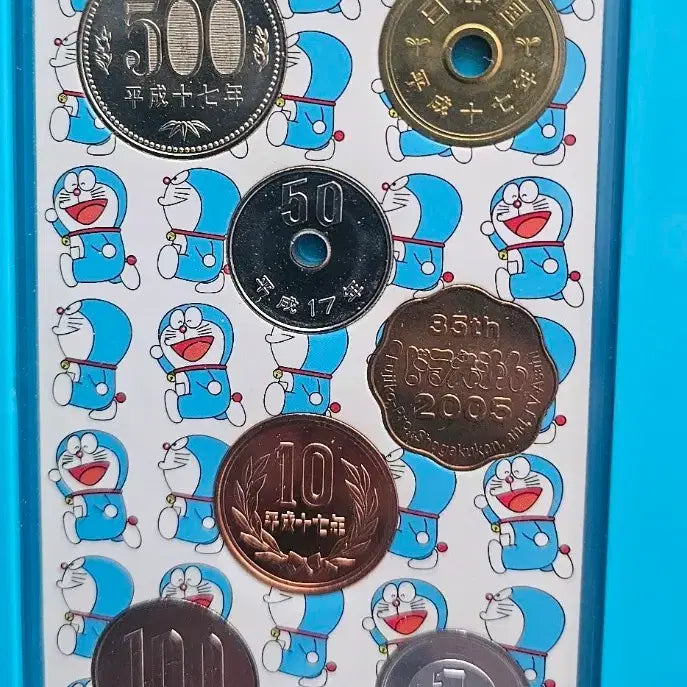 [BUNJANG] Doraemon 35th Anniversary 7-Coin Set (2005) / 도라에몽 35주년 기념 주화7종 세트 (2005년 발행)