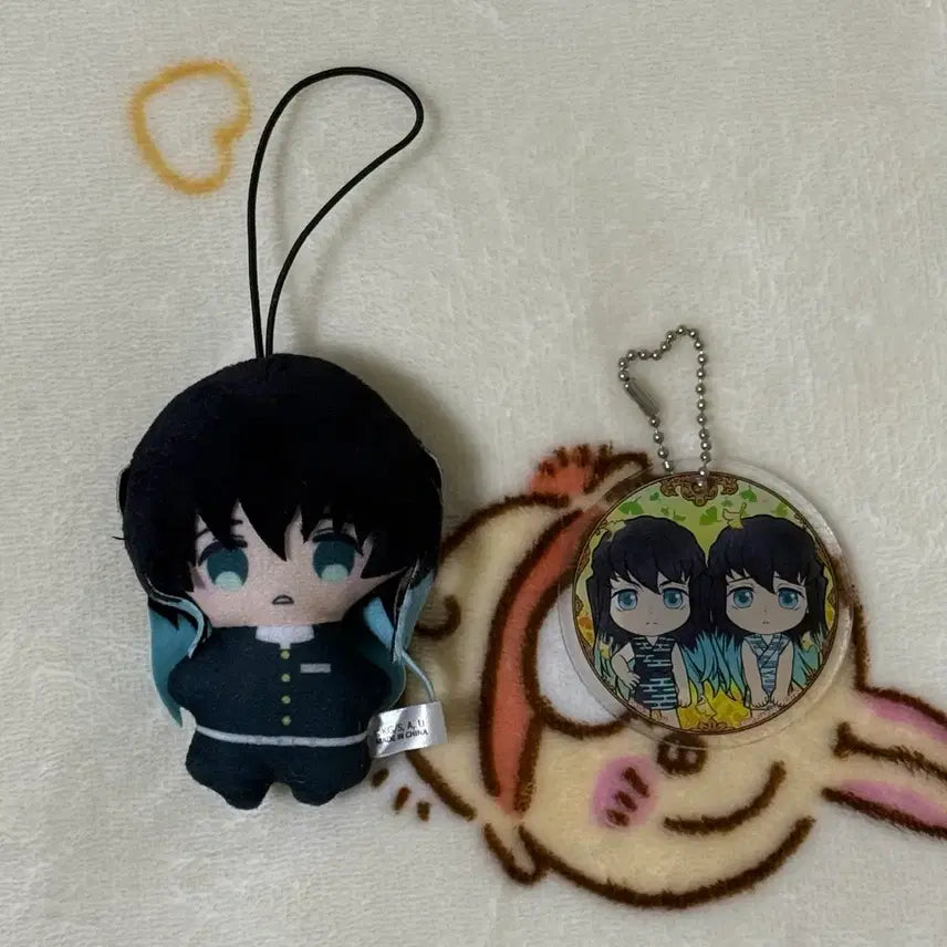 [BUNJANG] Demon Slayer Muichiro Tokito Capuko Friends Plush Doll Gacha / 귀멸의칼날 카푸코 프렌즈 누이 인형 가챠 무이치로