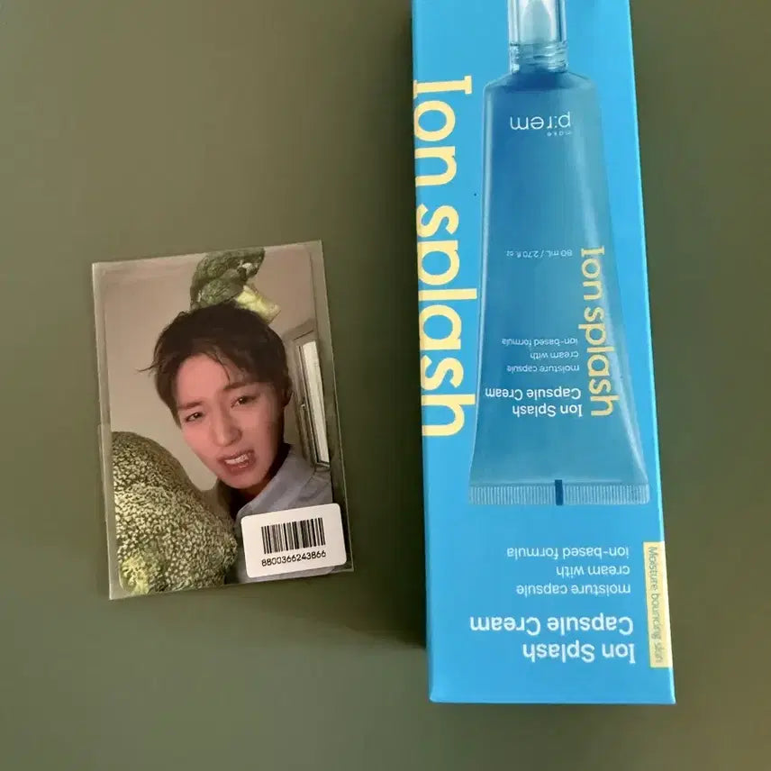 [BUNJANG] Park Jihoon "Forment Broccoli" Photocard + Make P:rem Hydrating Cream / 박지훈 포맨트 브로콜리 포카+ 메이크프렘 수분크림