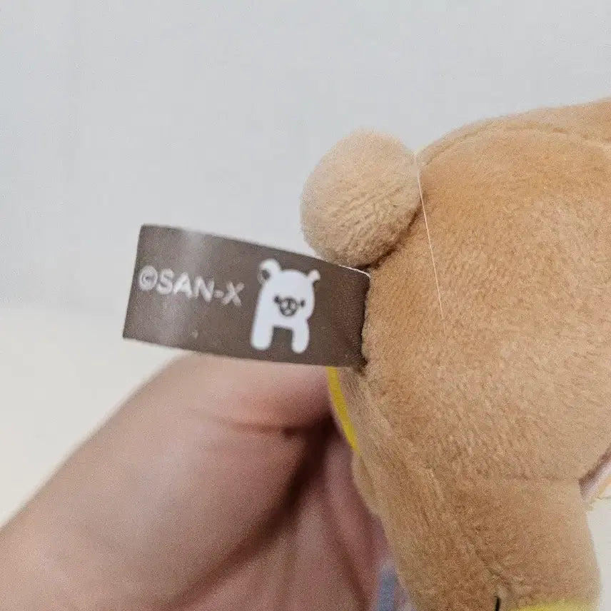 [BUNJANG] Rilakkuma Shopkeeper Theme Keyring Plush Doll / 리락쿠마 키링 인형 점장 테마