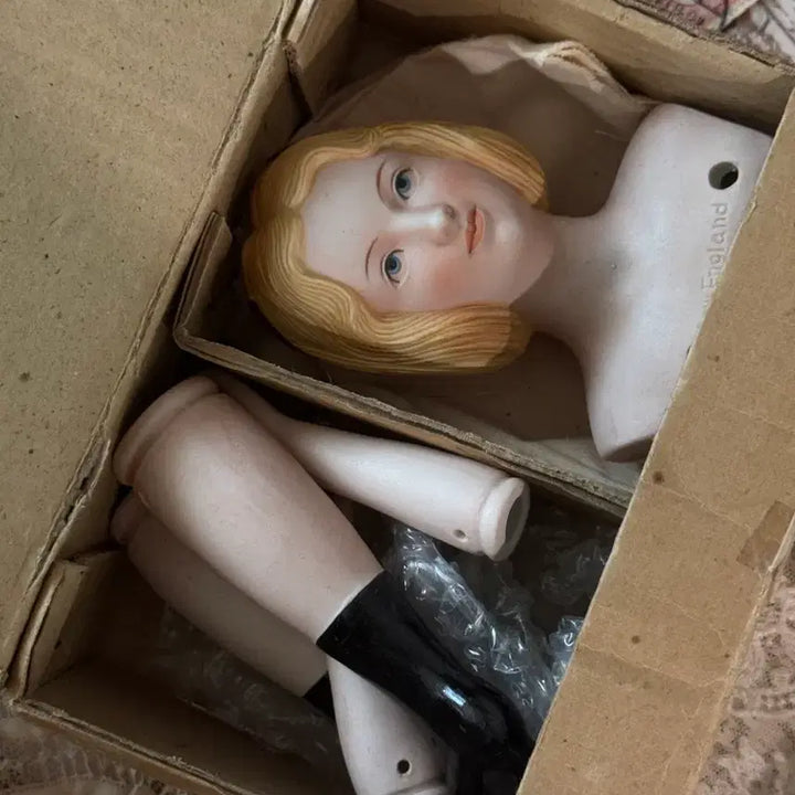 [BUNJANG] Vintage Porcelain Head Doll Parts / 포셀린 헤드돌