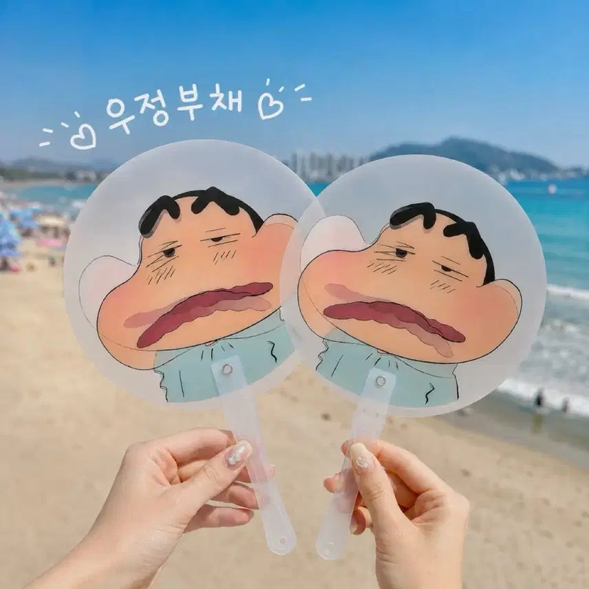 [BUNJANG] Crayon Shin-chan Character Hand Fan / 짱구는못말려 캐릭터 부채 손부채
