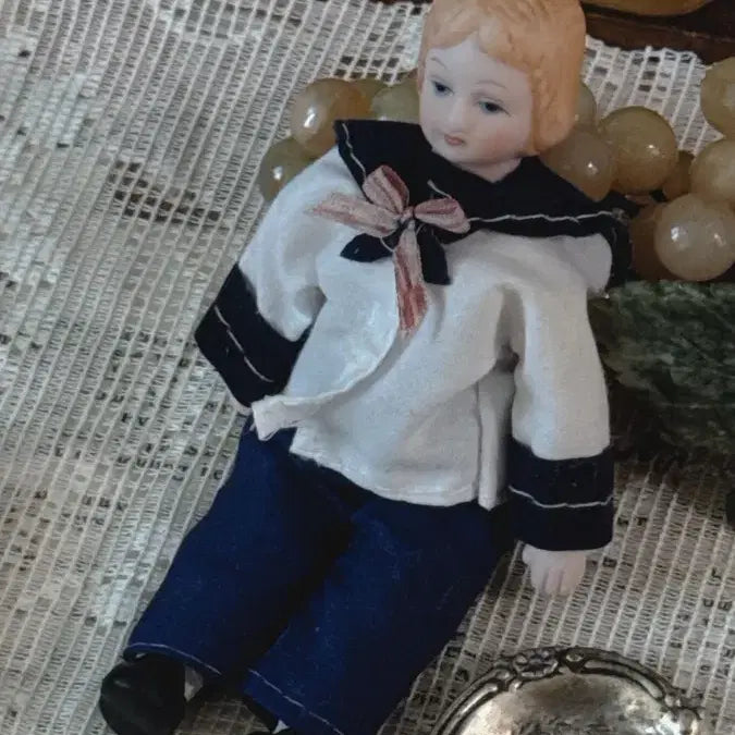[BUNJANG] Vintage Bisque Doll Sailor Porcelain Doll / 세일러 빈티지 비스크돌 포셀린돌