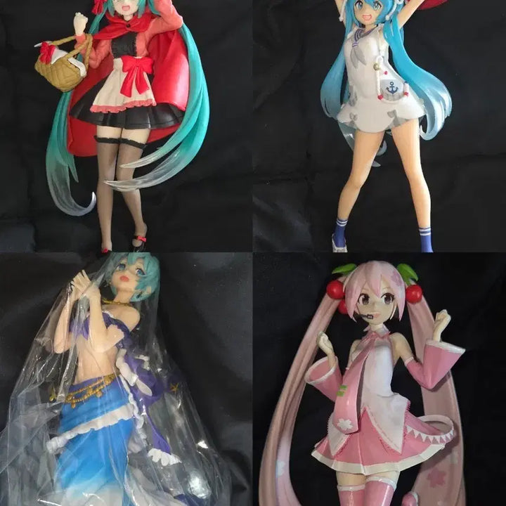 [BUNJANG] Hatsune Miku Figure Set (Sakura, Red Riding Hood, Marine, Mermaid) / 하츠네미쿠 피규어 4종 일괄 정리판매