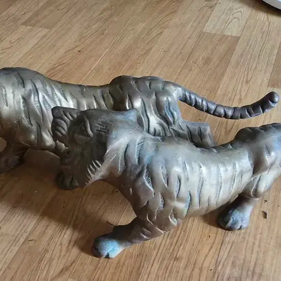 [BUNJANG] Tiger Bronze Pair (2 figures) / 호랑이 동브론즈 1쌍 2마리
