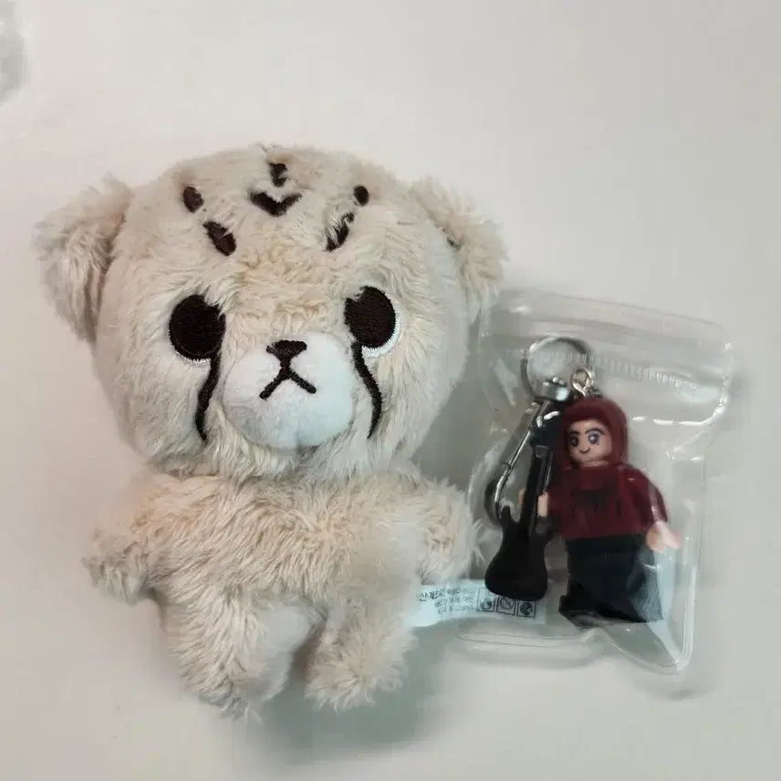 [BUNJANG] Mark Cheetah Print Keychain / 마크 치타리 인형, 레고키링 판매