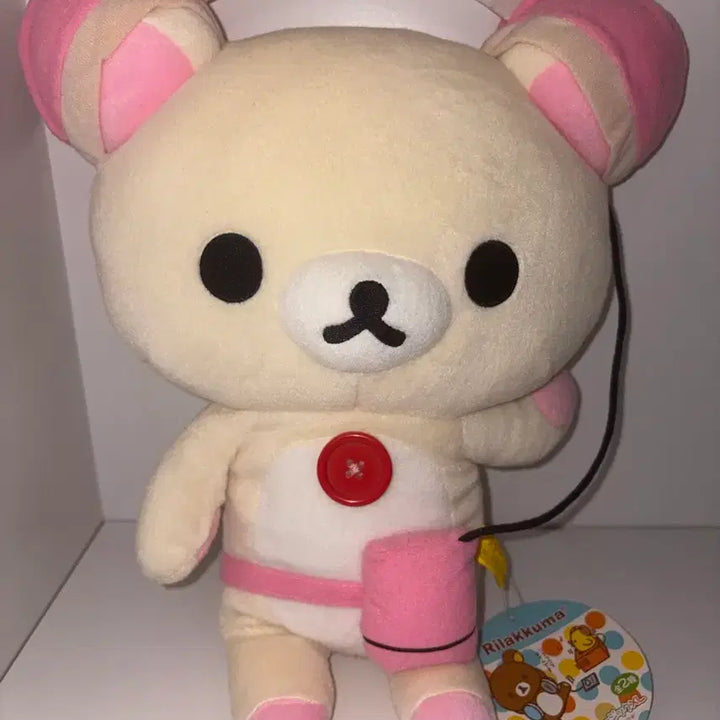 [BUNJANG] San-X Korilakkuma Medium Plush Doll Headphones / 산엑스 헤드폰 헤드셋 코리락쿠마 중형 인형