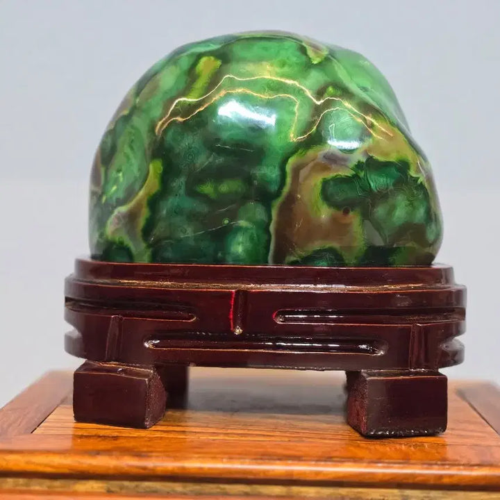 [BUNJANG] Color Agate Stone Mineral Scholar Stone with Auspicious Patterns / 26080504 문양과 컬러가 영롱하고 좋은 기운을 주는 컬러마노석 광물 수석 팝니다