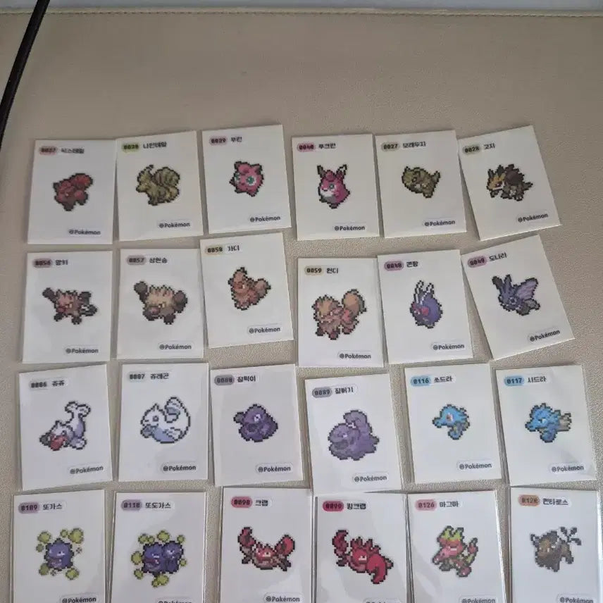 [BUNJANG] Pokemon Pixel Stickers Bundle / 포켓몬 픽셀 띠부씰 팔아요
