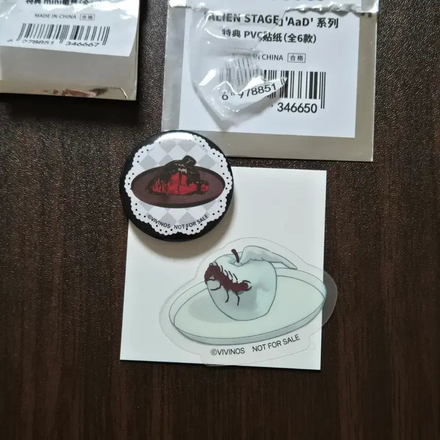 [BUNJANG] Ailee Stage A-Stage MoFan Benefit Til Badge Ivan Sticker Set / 에일리언 스테이지 에이스테 모펀 특전 틸 뱃지 이반 스티커