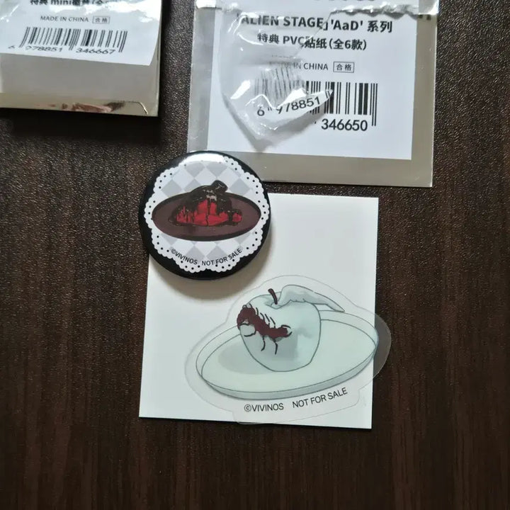 [BUNJANG] Ailee Stage A-Stage MoFan Benefit Til Badge Ivan Sticker Set / 에일리언 스테이지 에이스테 모펀 특전 틸 뱃지 이반 스티커