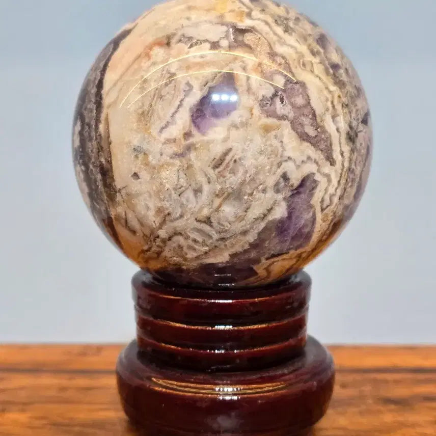 [BUNJANG] Amethyst Geode Stone / 26080513 한송이 꽃이 활짝 핀 자수정 구가공석 광물 수석 팝니다