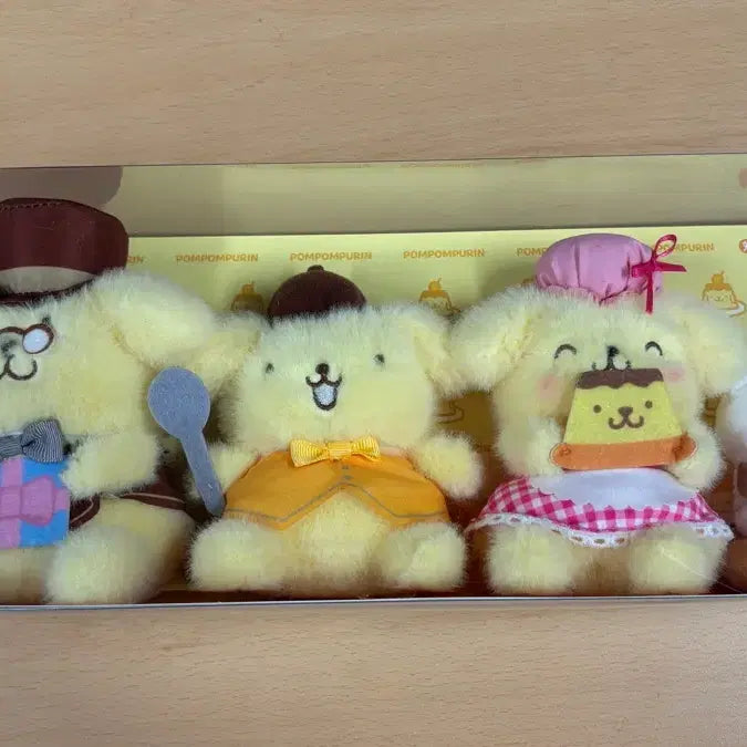 [BUNJANG] Sanrio Pompompurin 30th Anniversary Family Mini Doll Set / 폼폼푸린 30주년 가족 미니 인형 세트
