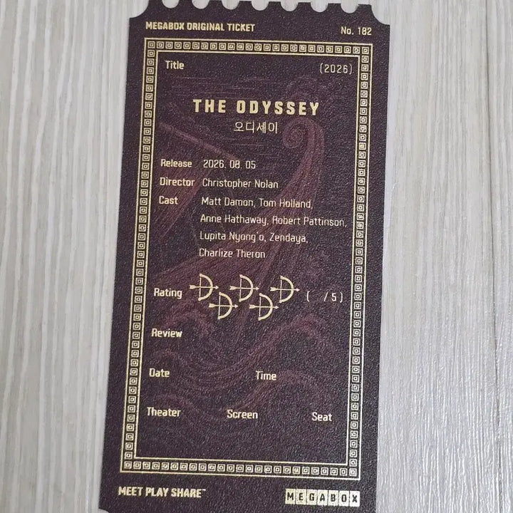 [BUNJANG] Samsung Odyssey Original Ticket / 오디세이 오리지널 티켓 판매