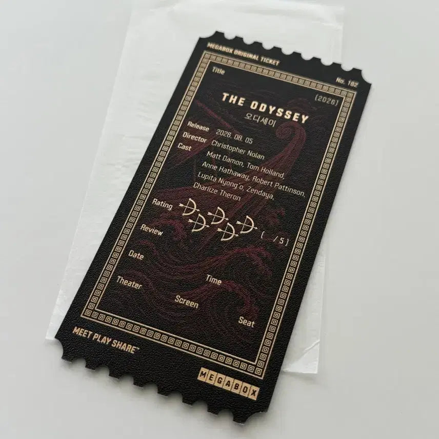 [BUNJANG] Megabox Odyssey Original Ticket / 메가박스 오디세이 오리지널 티켓