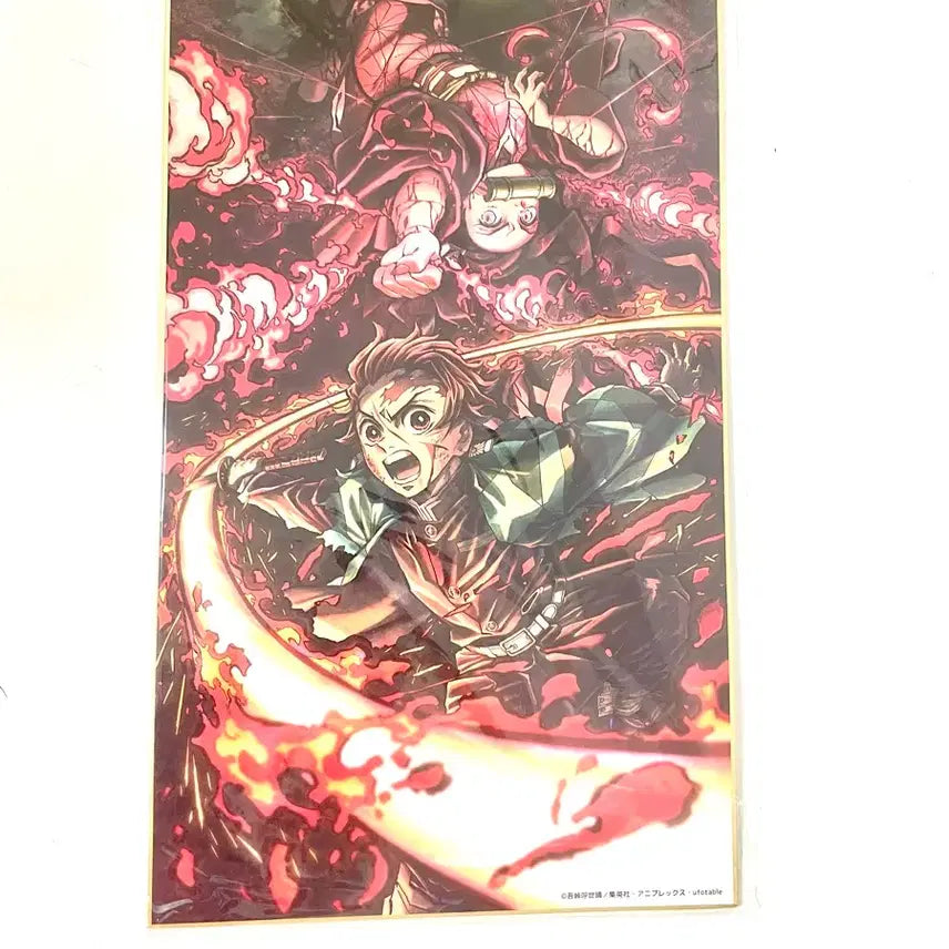 [BUNJANG] Demon Slayer: Kimetsu no Yaiba Mugen Train Limited Edition Shikishi Tanjiro &amp; Nezuko / 귀멸의 칼날 무한열차 한정 색지 판매 공식 탄지로 네즈코