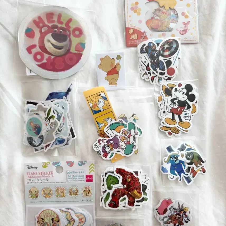 [BUNJANG] Disney Character Sticker Bundle Set / 디즈니 스티커 일괄