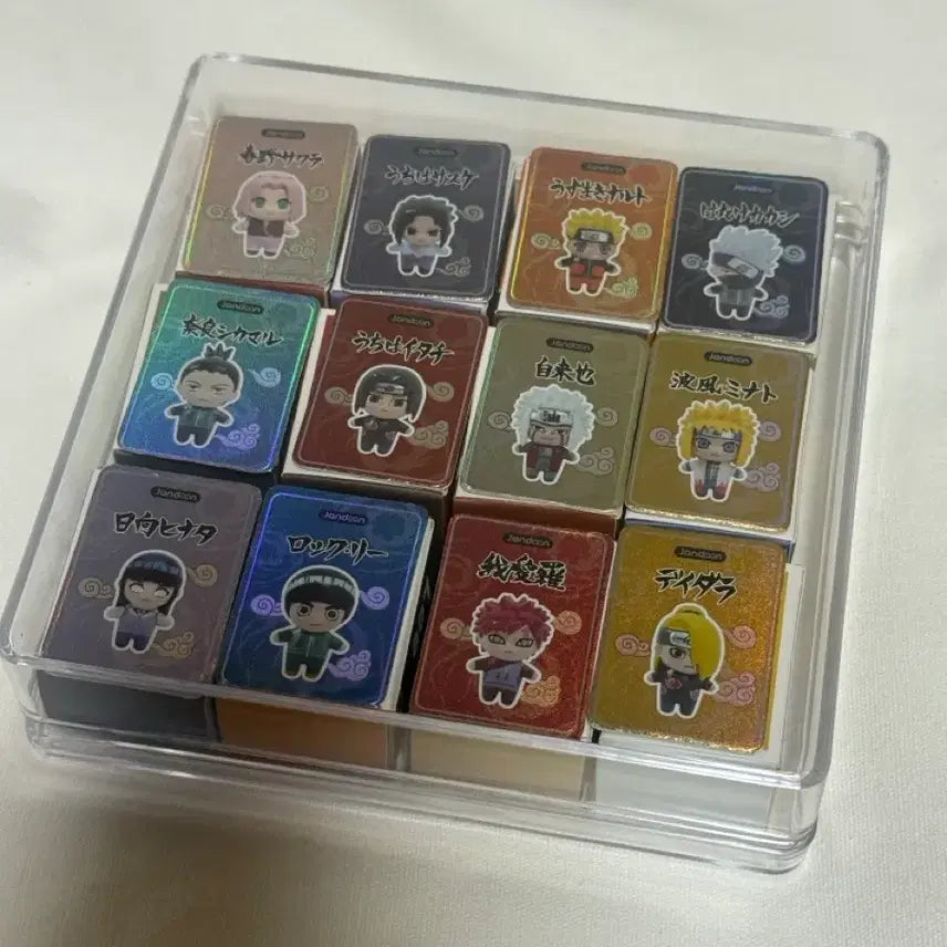 [BUNJANG] Naruto Rice Ball Figures 12 Types Set with Case / 케이스포함) 나루토 쌀알 피규어 12종 일괄