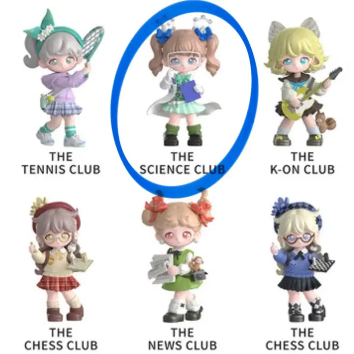 [BUNJANG] Tinyville Teennar Tina Student Council Science Club Figure / 타이니빌 teennar 티나 학생회 과학부 피규어