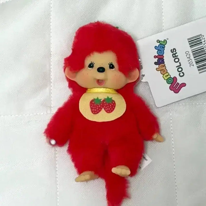 [BUNJANG] Monchhichi Fruit Series Strawberry &amp; Peach Bundle Set / 과일 시리즈 딸기&amp;복숭아 몬치치 일괄판매