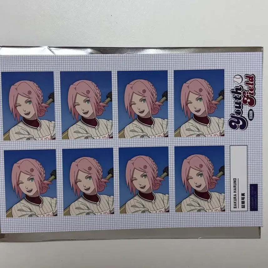 [BUNJANG] Naruto Sakura Youth Field Portrait Photo / 나루토 사쿠라 야구 청춘 유스 필드 증명사진 증사 판매