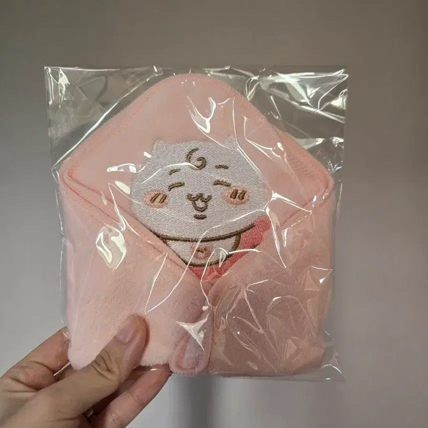 [BUNJANG] Chiikawa Baby Swaddle Hand Towel Pink / 치이카와 베이비 포대기 핸드타올