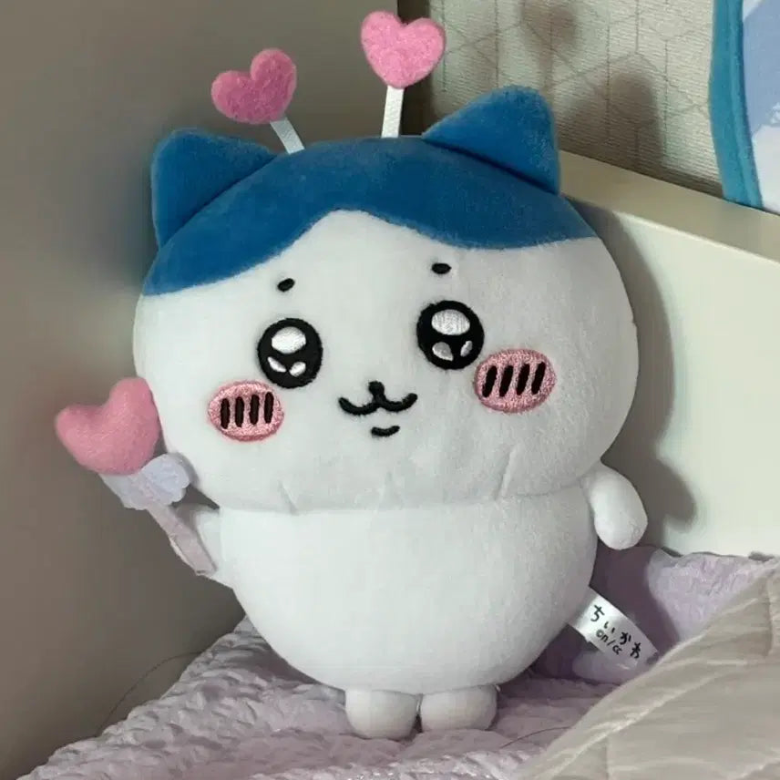 [BUNJANG] Chiikawa Hachiware Heart Potetama Cheering Stick Plush / 치이카와 먼작귀 하치와레 하트 포테타마 응원봉 인형 누이 판매