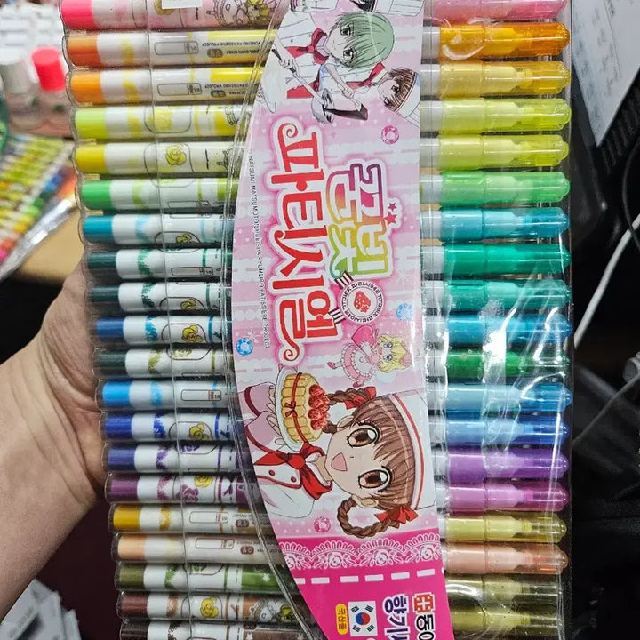 [BUNJANG] Dreaming Patissier 24-Color Scented Marker Set / 꿈의파티시엘 24색 싸인펜 