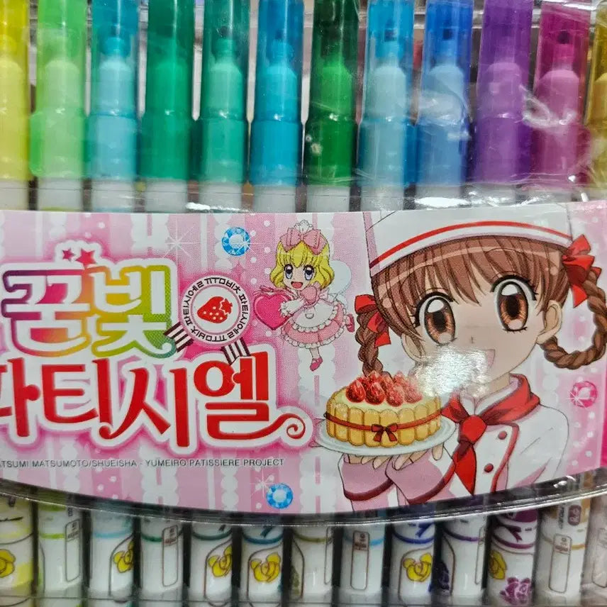 [BUNJANG] Dreaming Patissier 24-Color Scented Marker Set / 꿈의파티시엘 24색 싸인펜 