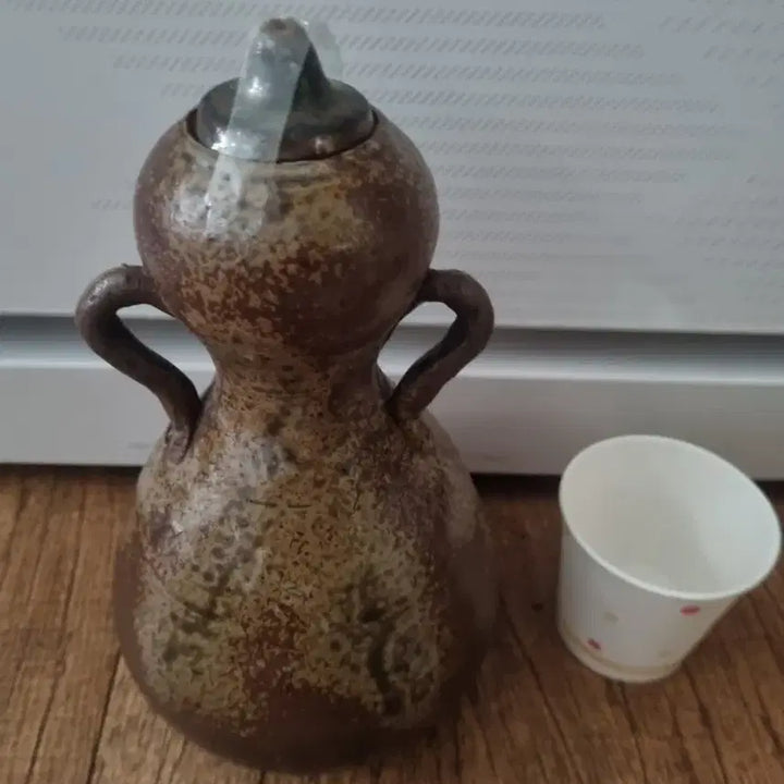 [BUNJANG] Vintage Onggi Horibyeong (Gourd-shaped Bottle) / 옹기호리병 사진참조하세요