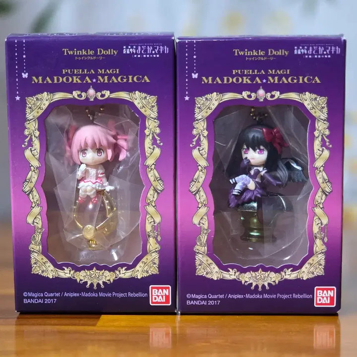 [BUNJANG] Puella Magi Madoka Magica Kaname Madoka &amp; Akemi Homura Keychain Set / 마법소녀 마도카 마기카 카나메 마도카 아케미 호무라 키링 2종 일괄