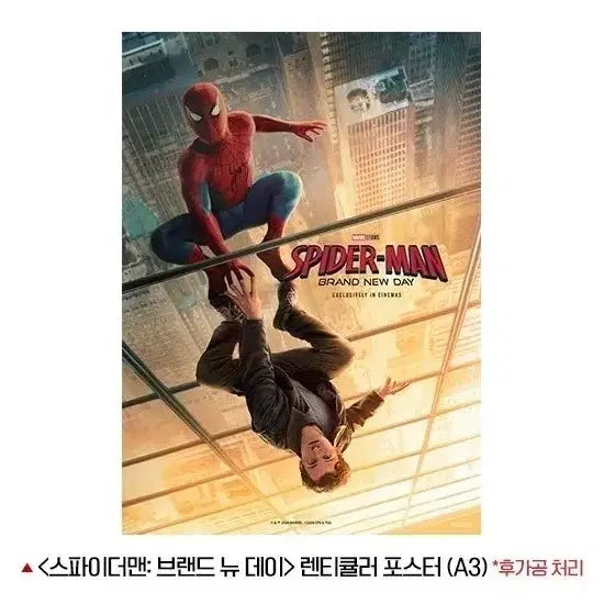 [BUNJANG] Spider-Man Lenticular Poster / 스파이더맨 렌티큘러 포스터