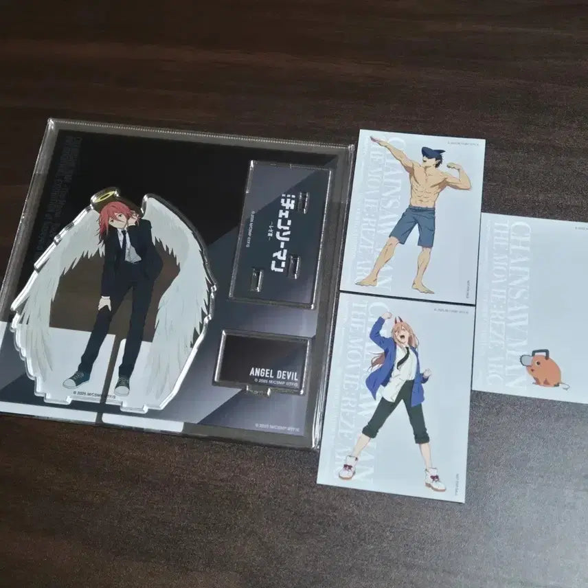 [BUNJANG] Chainsaw Man Angel Devil Baseyard Acrylic POB Photocard Pochita / 미개봉 체인소맨 천사의악마 베이스야드 아크릴 특전 포카 빔 파워 포치타