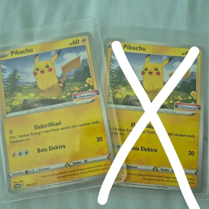 [BUNJANG] Indomare Pokemon Pikachu Promo Card Set / 인도마렛 피카츄 마지막 한장