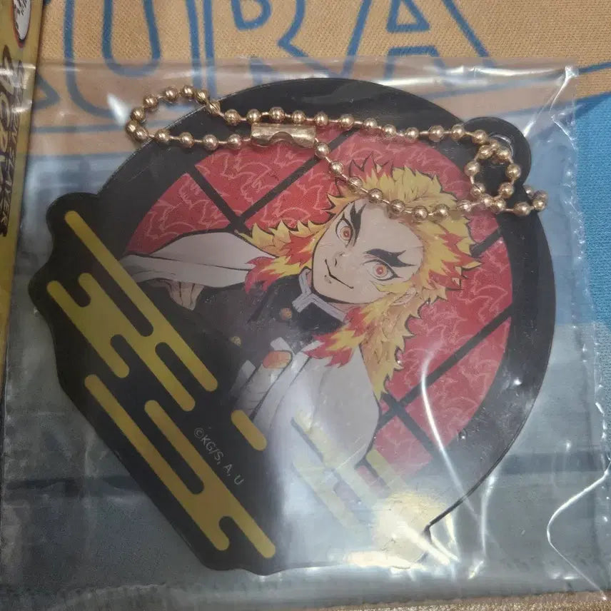 [BUNJANG] Demon Slayer Kyojuro Rengoku Acrylic Ball Chain Figure / 귀멸의 칼날 귀칼 렌고쿠 쿄쥬로 아크릴 볼체인 피규어프레소 쿠지