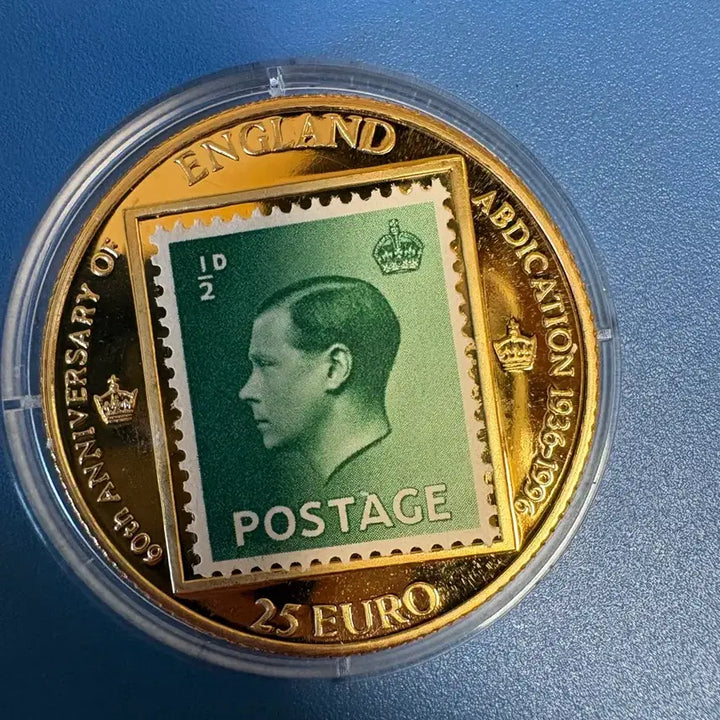 [BUNJANG] 25 Euro Stamp Commemorative Coin King Edward VIII / 25유로 우표 푸르프 기념주화