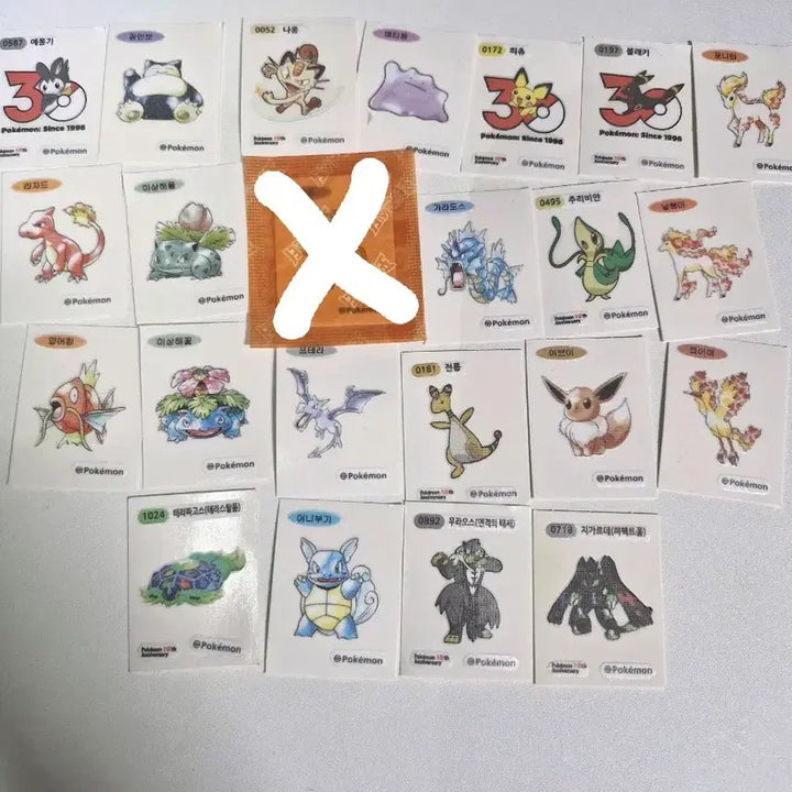 [BUNJANG] Pokemon Bread Stickers Bundle Set / 포켓몬 카드 띠부띠부씰 일괄 판매