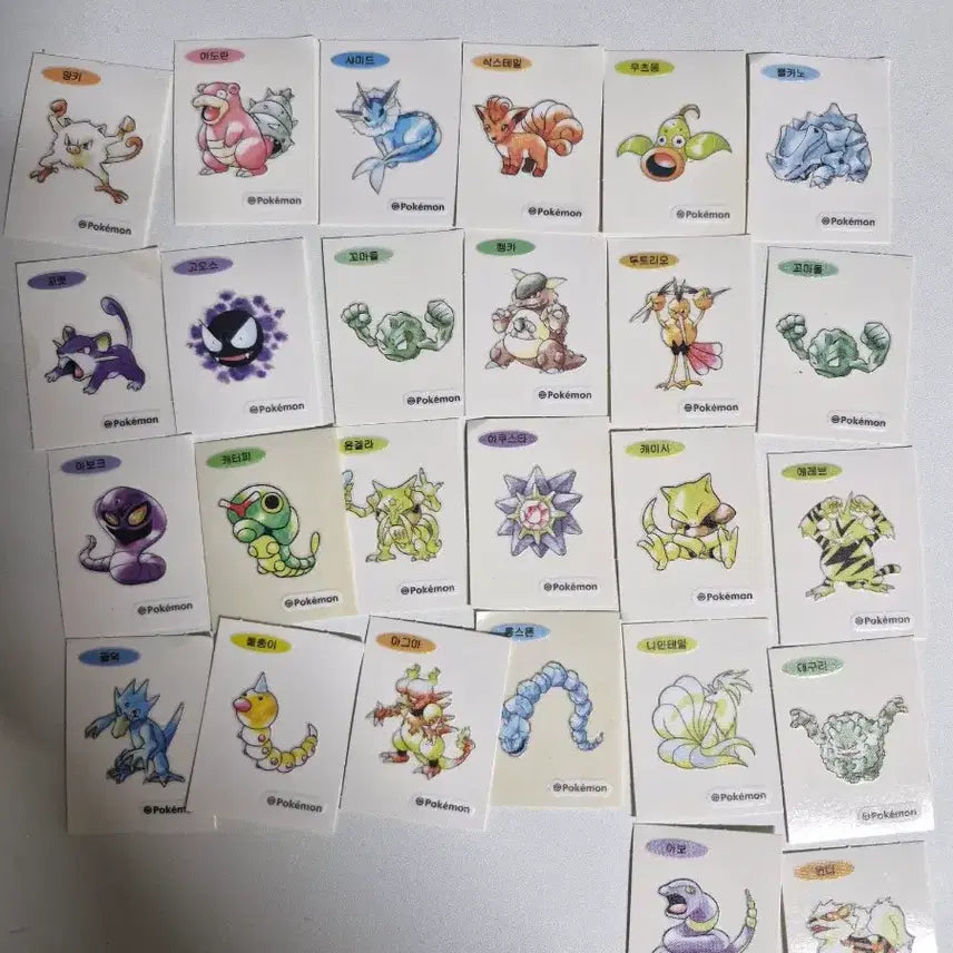 [BUNJANG] Pokemon Bread Stickers Bundle Set / 포켓몬 카드 띠부띠부씰 일괄 판매