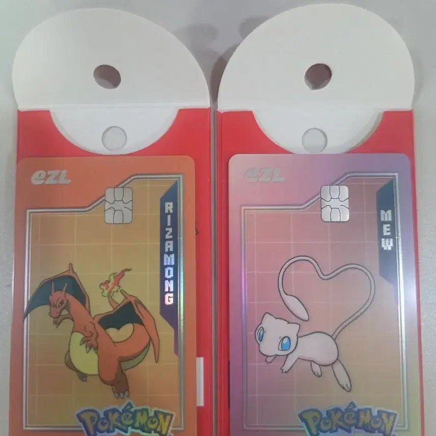 [BUNJANG] Pokemon Izzle Card Mew &amp; Charizard Set / 포켓몬 이즐카드 뮤 리자몽 세트