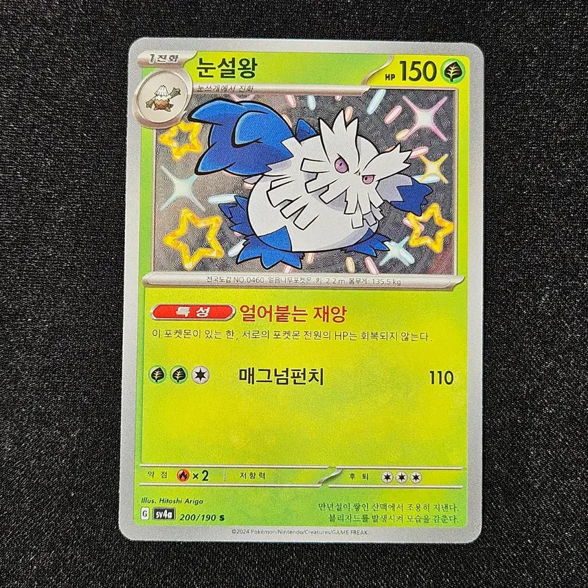 [BUNJANG] Shiny Glalie Pokemon Card / 포켓몬카드 눈설왕 이로치