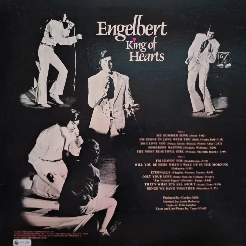 [BUNJANG] Engelbert Humperdinck King of Hearts LP / 수입반/Engelbert Humperdinck King of Hearts LP