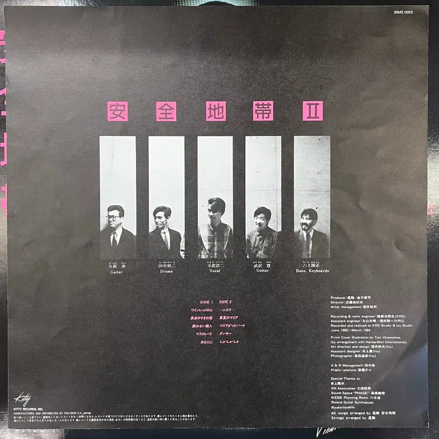 [BUNJANG] Anzen Chitai 2nd Album LP / 안전지대 2집 LP