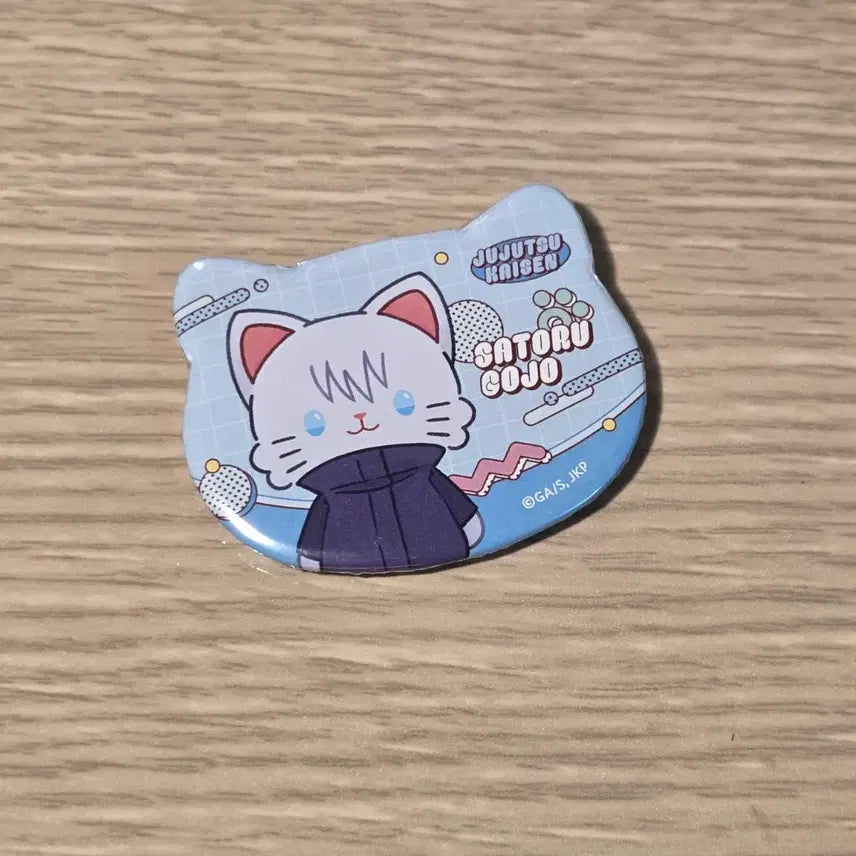 [BUNJANG] Jujutsu Kaisen Satoru Gojo Cat Can Badge / 주술회전) 위드캣 고죠 사토루 캔뱃지